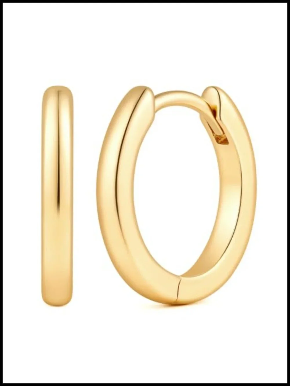 14K Gold Hoop Earrings for Women Small Huggie Earrings Hypoallergenic